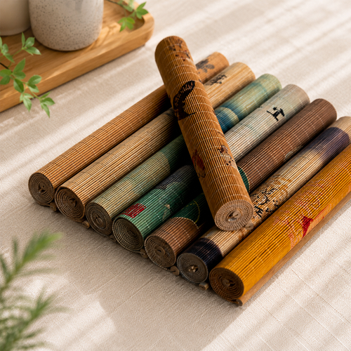 Oriental Landscape Bamboo Tea Mat